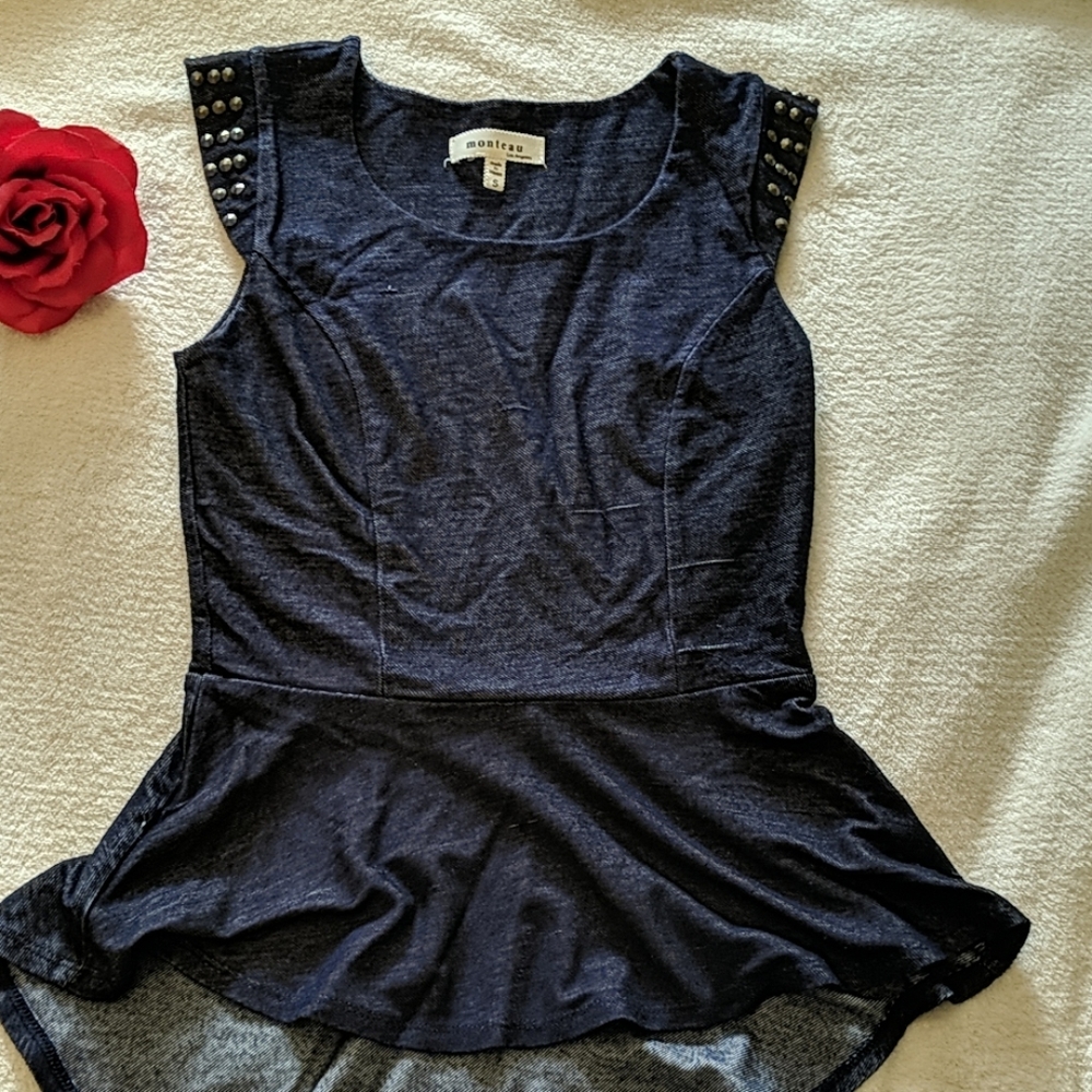 Monteau peplum top